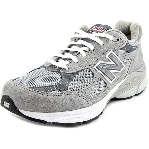 New Balance W990 Women Round Toe Suede Gray Running Shoe