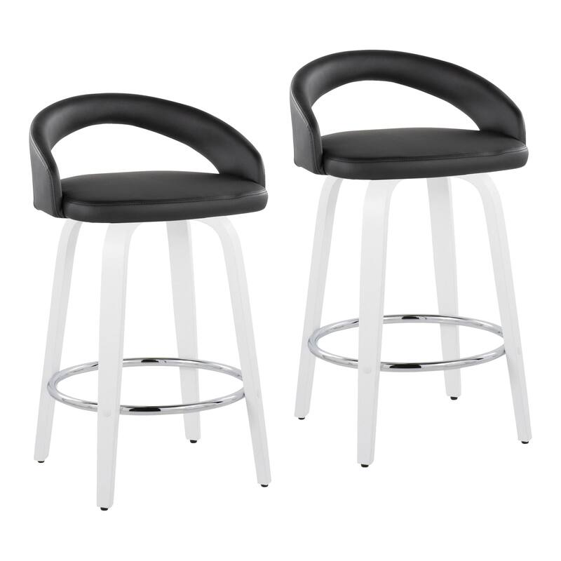Grotto Upholstered 26" Fixed-Height Counter Stool - Set of 2