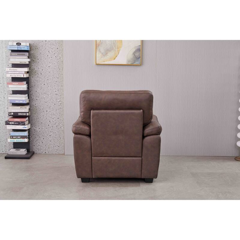 36.8'' Wide Faux Leather Chair