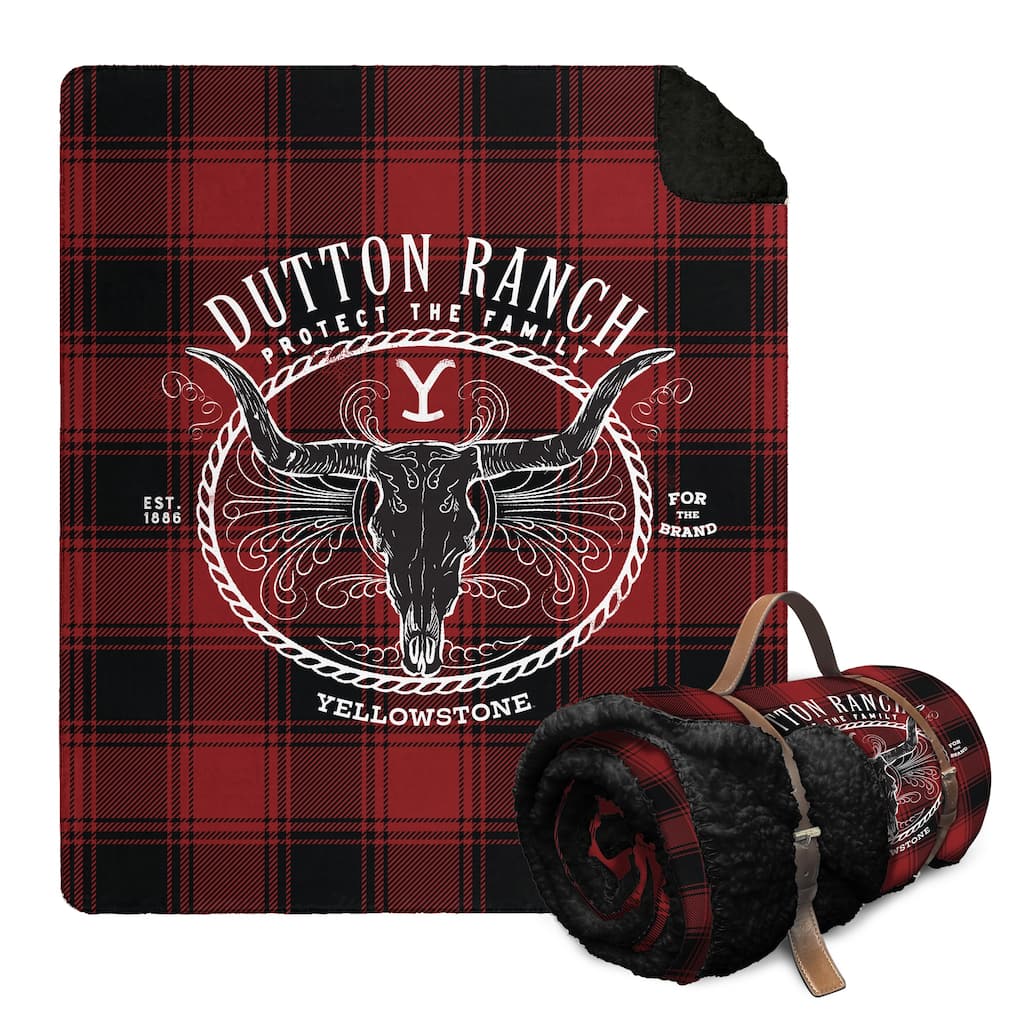 Yellowstone Protect the Family Silk Touch Sherpa Rev