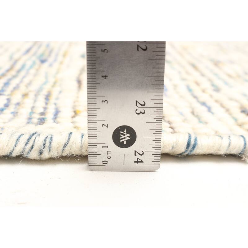 ECARPETGALLERY Braid weave Sienna Cream Wool Rug - 4'1 x 6'1