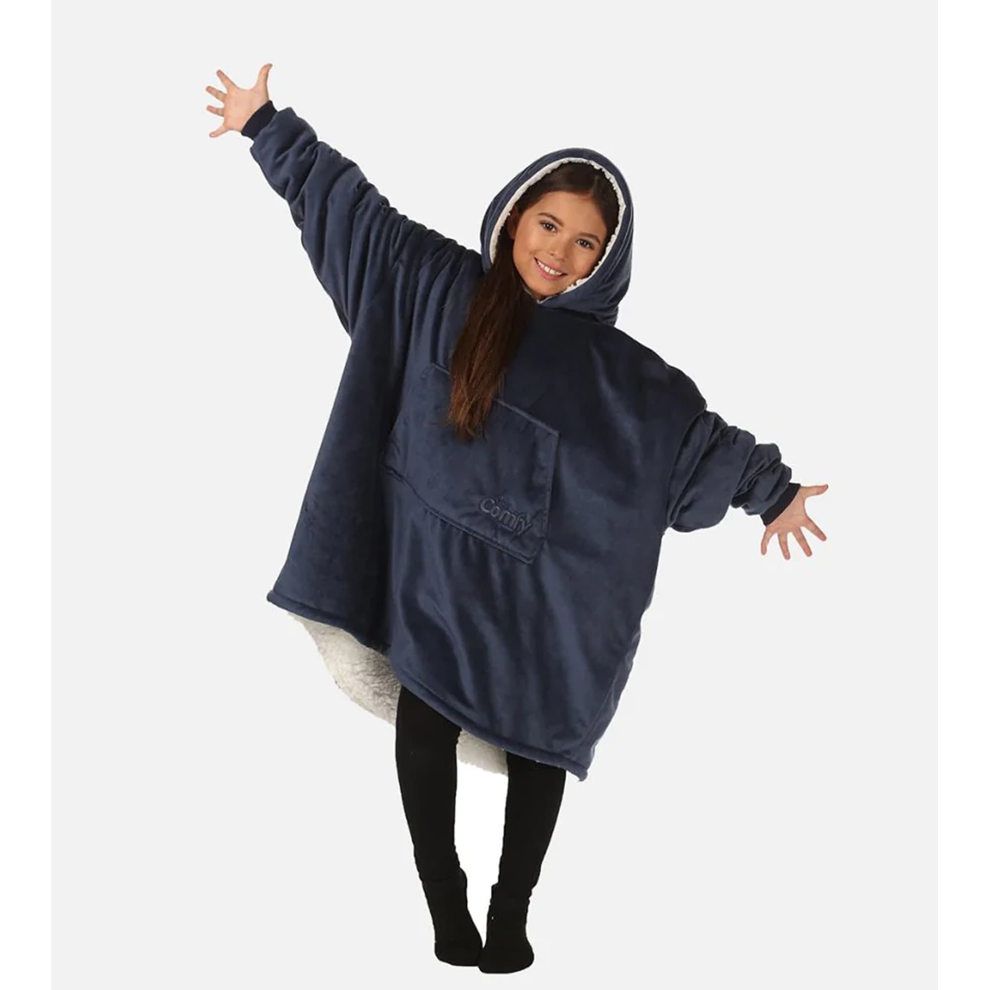 The Comfy Original Jr Kids Oversized Microfiber Sherpa Wearable