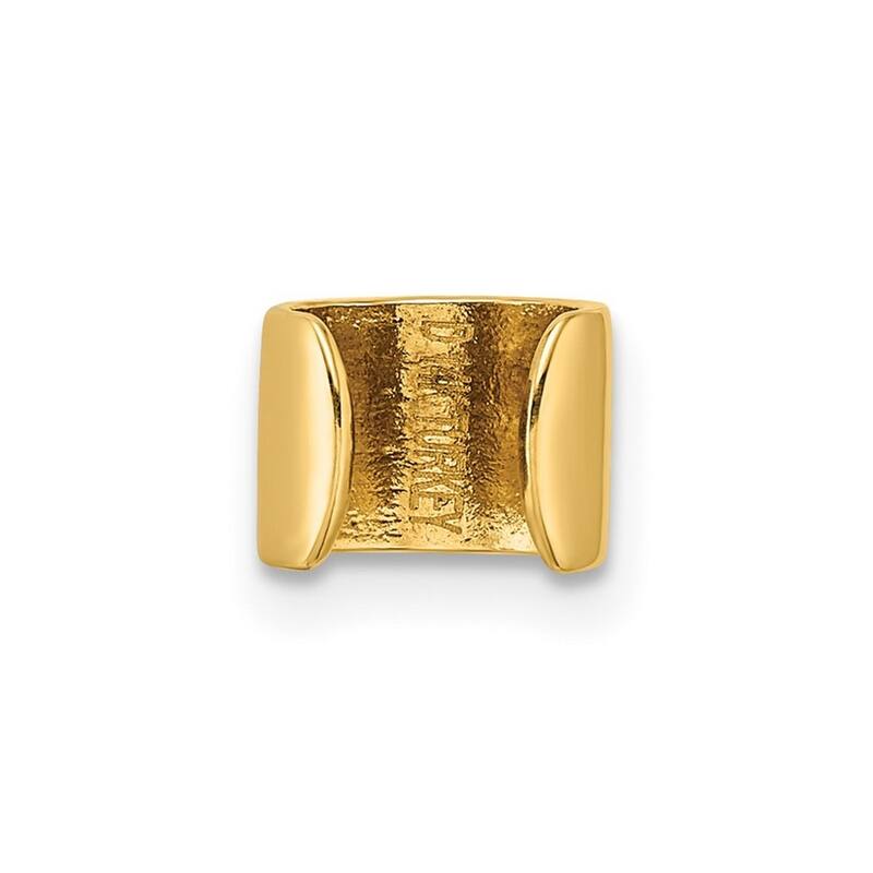Curata 10k Yellow Gold 7.8x5.75mm Polished Single Ear Cuff