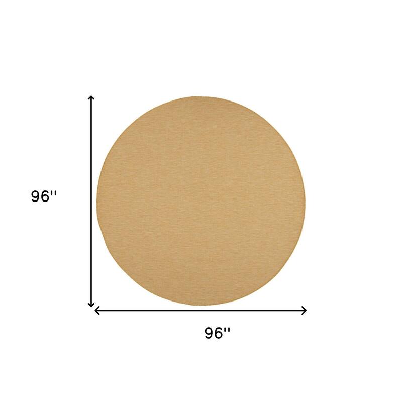 HomeRoots Contemporary Round Outdoor Rug - 8' Round