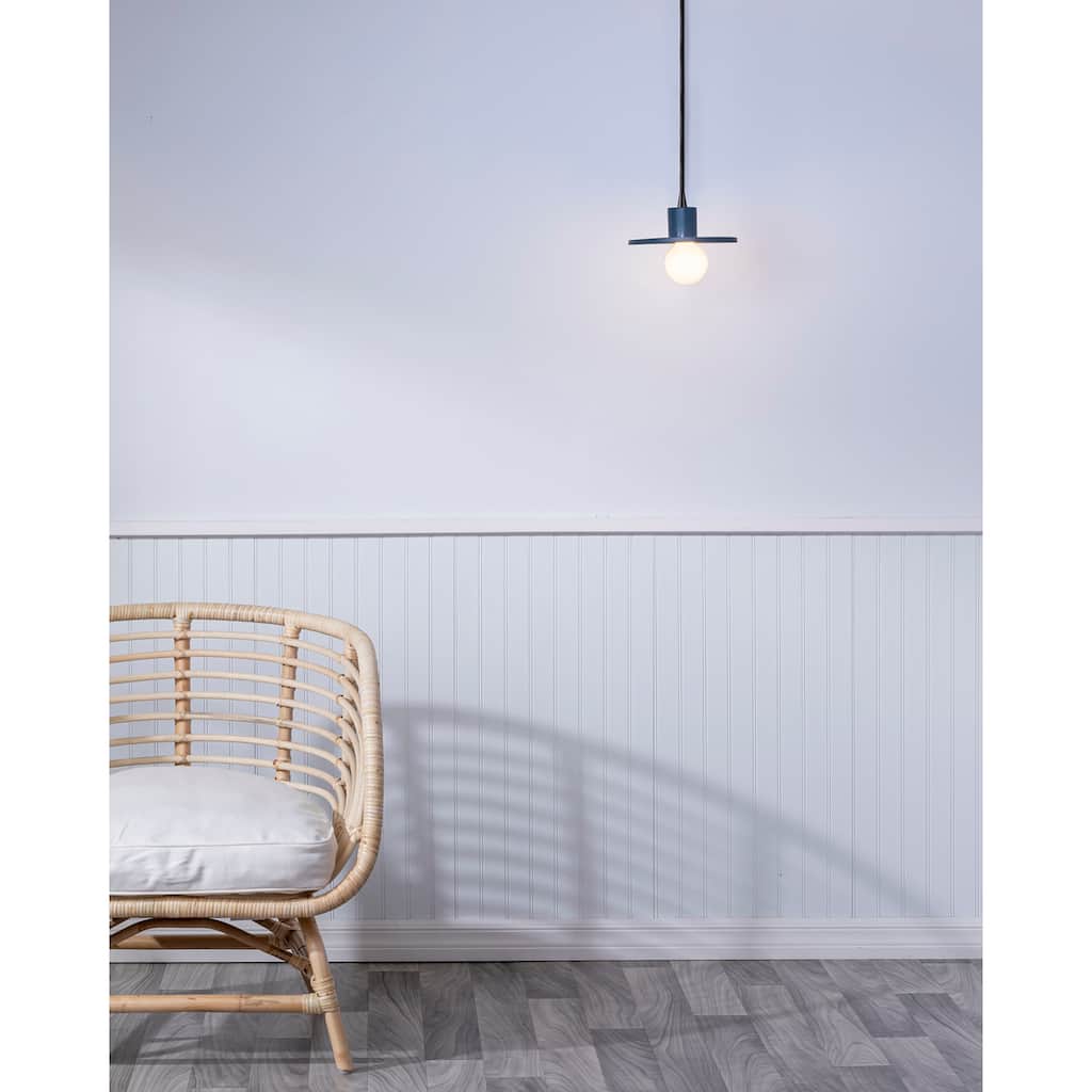 Justice Design Group Ceramic Saucer Pendant - Midnight Sky
