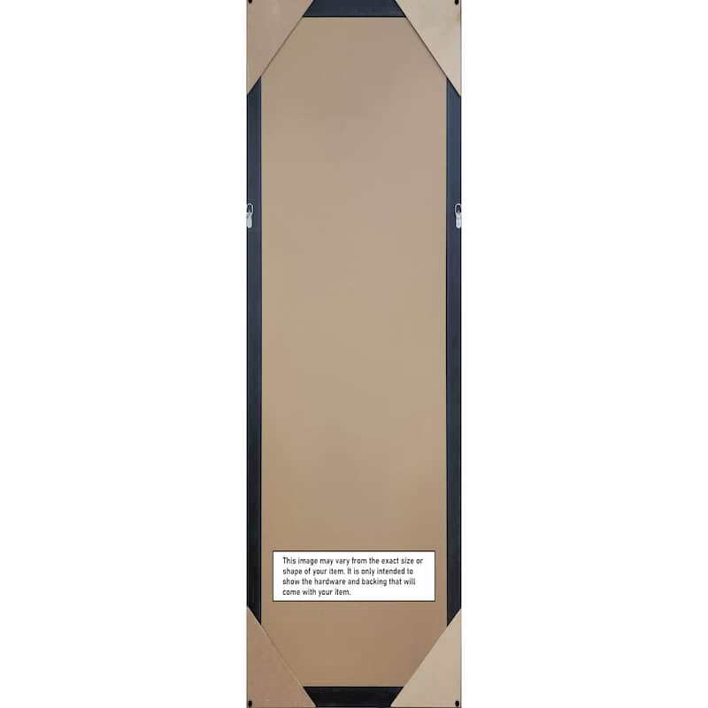 Lila Non-Beveled Wood Framed Full-Length On the Door Mirror