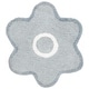 preview thumbnail 5 of 3, SAFAVIEH Handmade Novelty Heidelore Floral Rug 5' Round - Light Grey/Ivory - Round