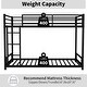 preview thumbnail 17 of 22, Sturdy Metal Twin over Twin Bunk Bed Kids Bed with Safety Guardrail