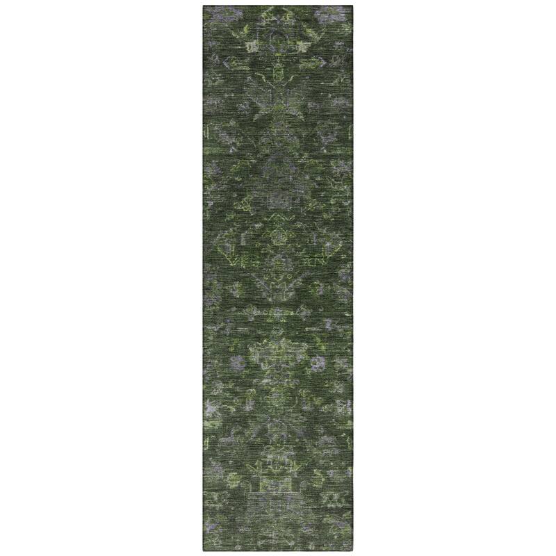 Machine Washable Indoor/ Outdoor Traditional Chelsea Chantille Rug