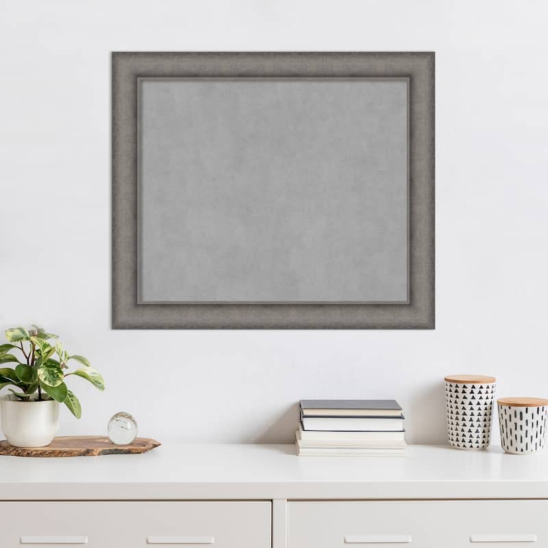Amanti Art Burnished Concrete Framed Magnetic Board