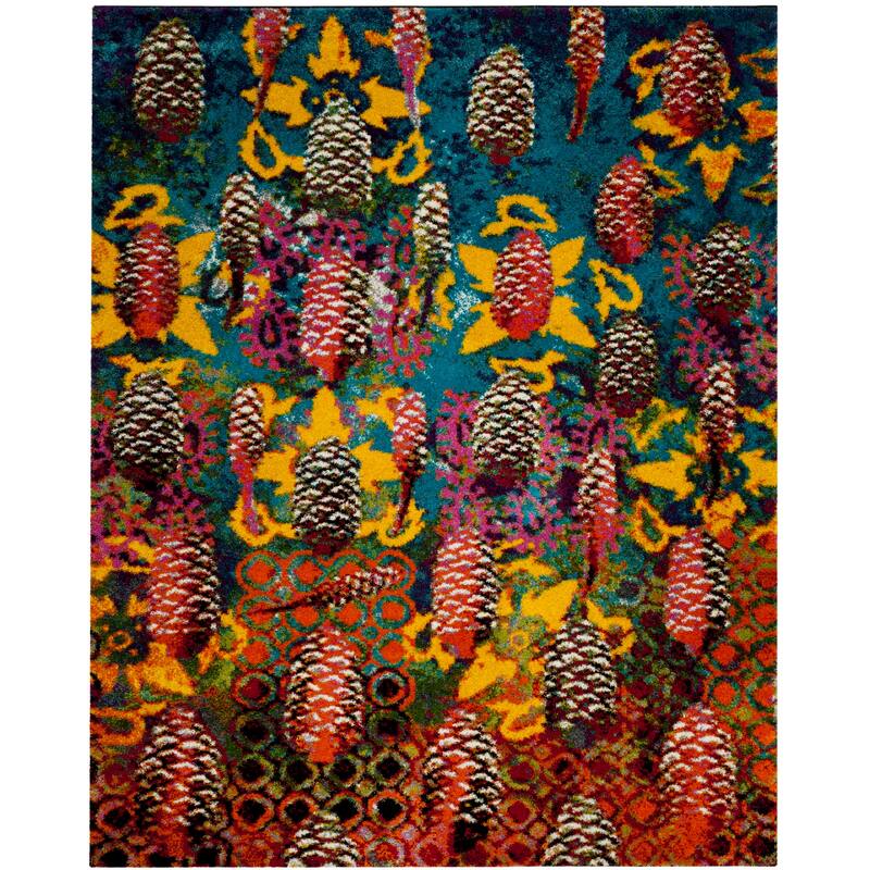 SAFAVIEH Fiesta Shag Annamarja Abstract Rug