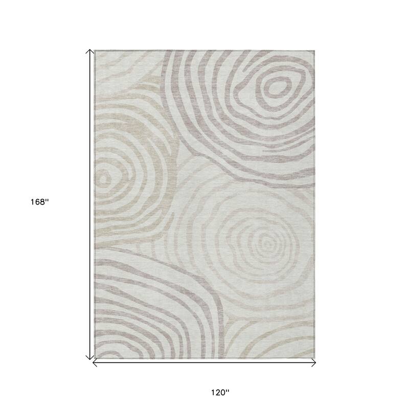 HomeRoots Abstract Transitional Rectangle Outdoor Rug