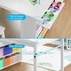 preview thumbnail 9 of 15, Mixoy Kids Table and Chair Set,Child Crafting table with Paper Roller and Removable Storage Box, Art Storage for Kids Reading