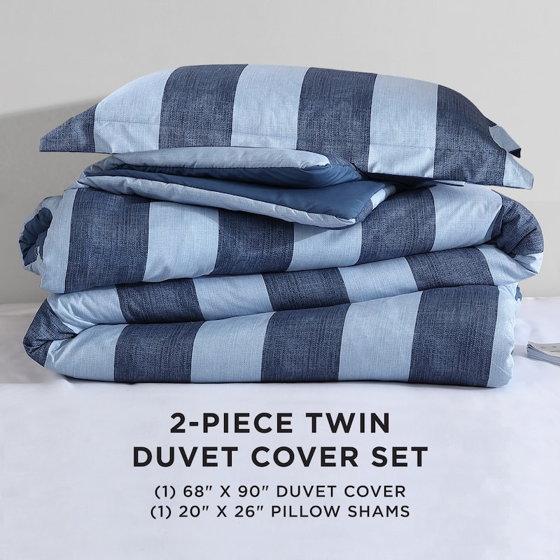 Juicy Couture Printed Denim Stripe Reversible Duvet Sets