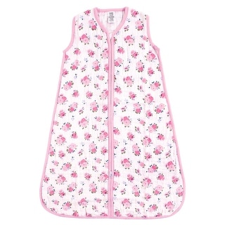 Luvable Friends Baby Girl Sleeveless Muslin Cotton Sleeping Bag, Sack, Blanket, Floral Muslin