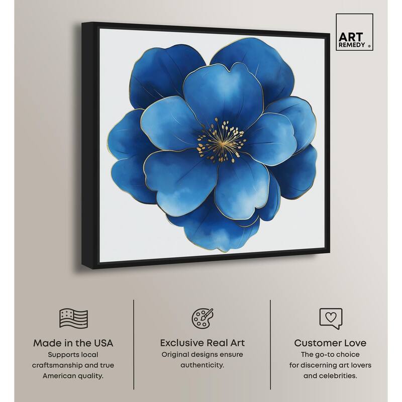 Blue Brilliance I Canvas by Art Remedy