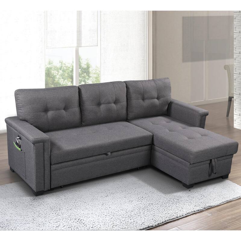 Ashlyn Reversible Sleeper Sofa with Storage Chaise