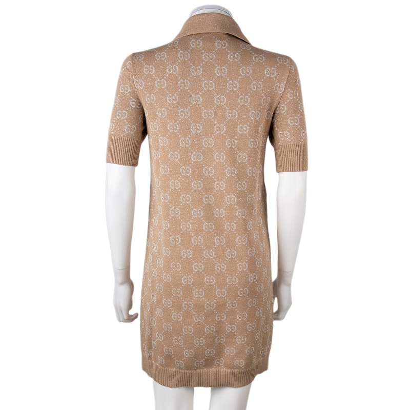 gucci beige dress Beige Chiffon Ruffle A Line Midi Dress with Puff Sleeves main image 0