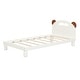 preview thumbnail 4 of 11, Twin Size Platform Bed With Bear Ears Shaped Headboard And Led