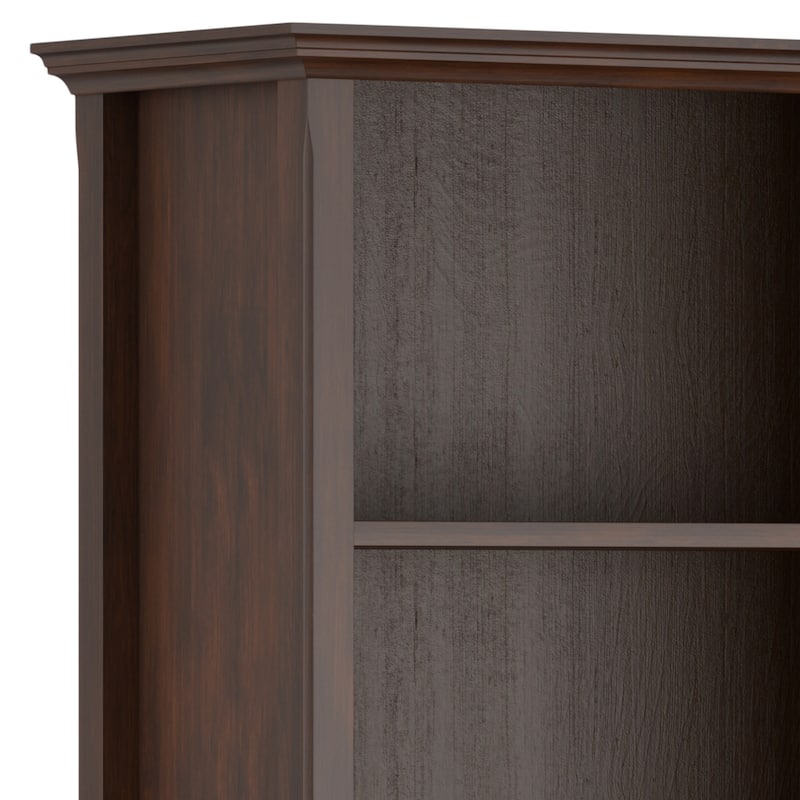WYNDENHALL Halifax 30" Wide Solid Wood Transitional 5 Shelf Bookcase - 30"w x 14"d x 70" h