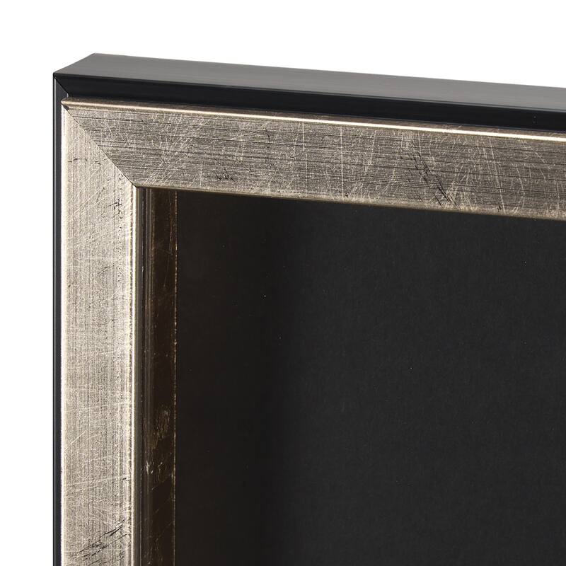 Struck by Studio M a handmade Original Framed 3D Textured Artwork under Glass