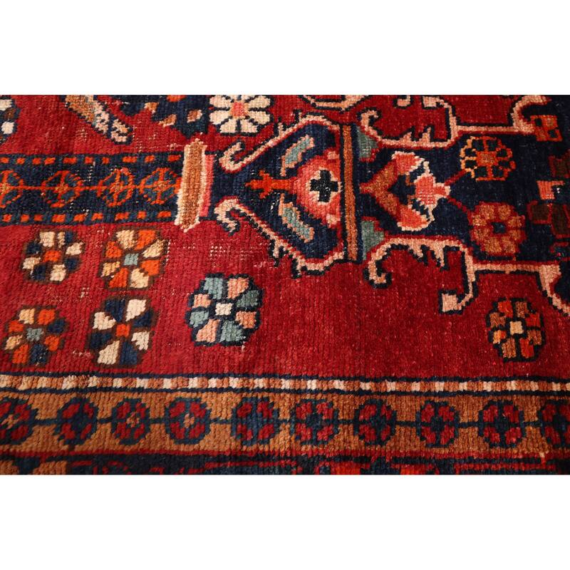 ECARPETGALLERY Hand-knotted Anatolian Vintage Red Wool Rug - 4'5 x 7'8