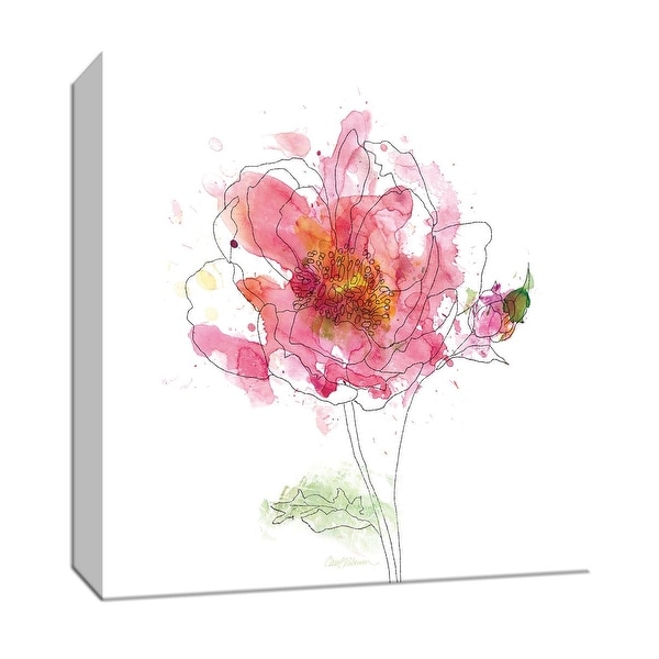 PTM Images 9-147217 PTM Canvas Collection 12" x 12" - "Simple Study I" Giclee Flowers Art Print on Canvas