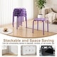 preview thumbnail 14 of 43, Stacking Stools Portable with Metal Frame Stack Nesting Stools ColorfulStackable Bar Stools Chairs (Set of 6 or 8)