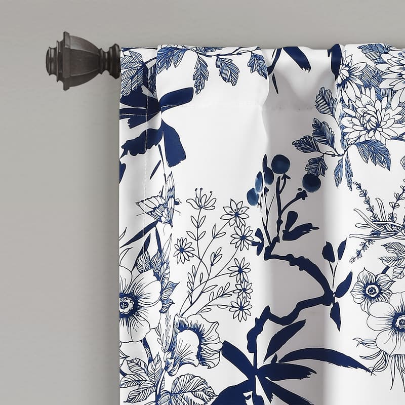 Lush Decor Botanical Garden Light Filtering Window Curtain Valance - 18" x 52"