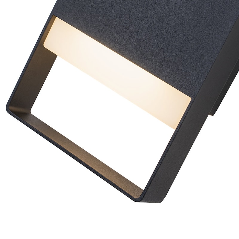 Modern Dimmable LED Outdoor Wall Sconce Rectangular Exterior Light