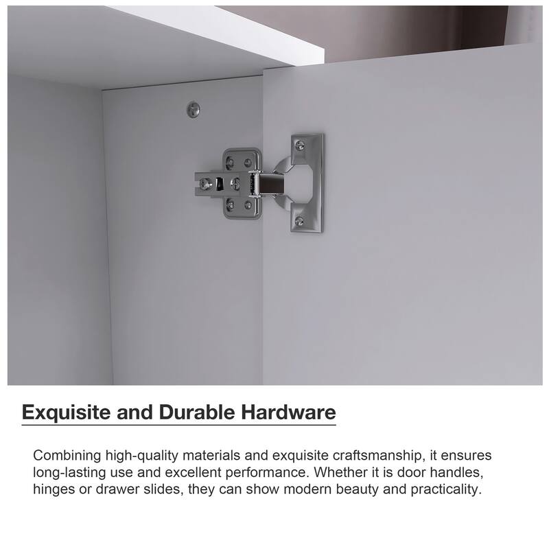 29'' x 28" Rectangular MDF Medicine Cabinet with Mirror