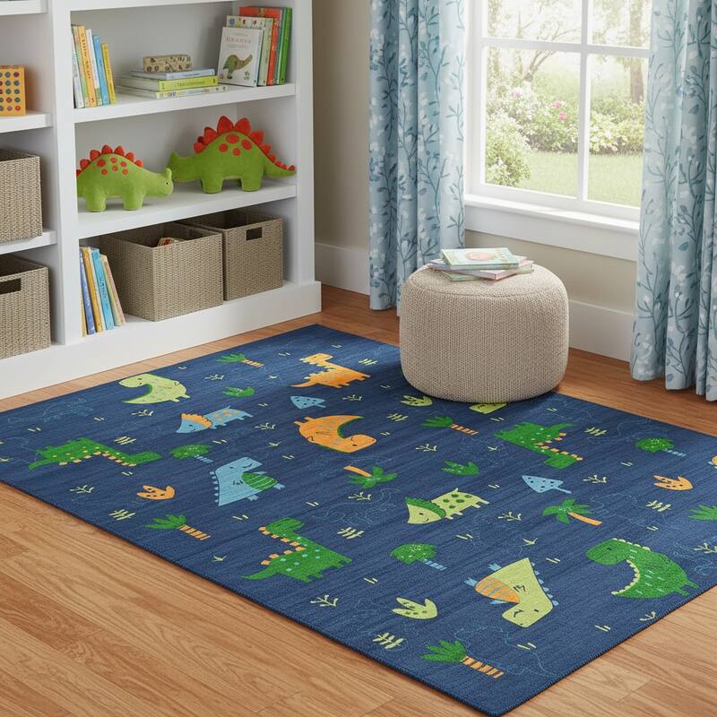 HomeRoots Juvenile/Youth Casual Rectangle Area Rug - 4' X 6'