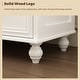 preview thumbnail 18 of 56, Timechee 63'' W Dresser White Chest Srorage Cabinet Lacquer Drawers