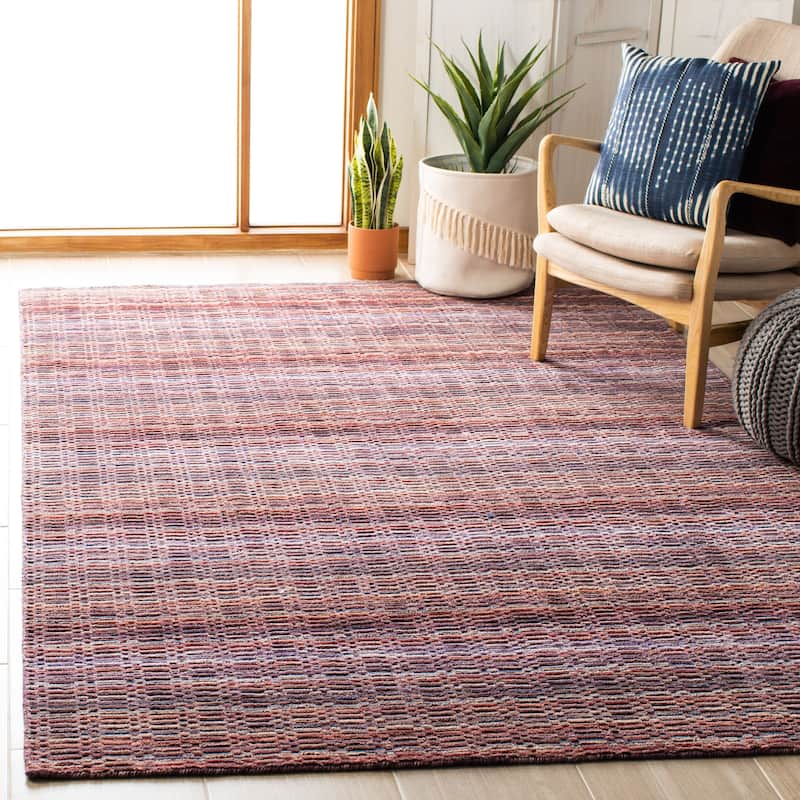SAFAVIEH Handmade Himalaya Autumn Woods Modern Wool Rug - 5' x 8' - Purple/Multi
