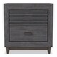 preview thumbnail 6 of 5, Furniture of America Faye Modern Charcoal Brown Rubberwood 2-Drawer Nightstand