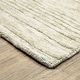 preview thumbnail 3 of 8, Thalia Scandinavian Textured Stripes Beige/ Ivory PET Yarn Area Rug