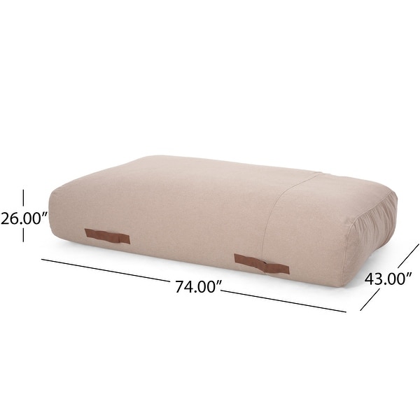 Avera Indoor Bean Bag with Vinyl Straps by Christopher Knight Home