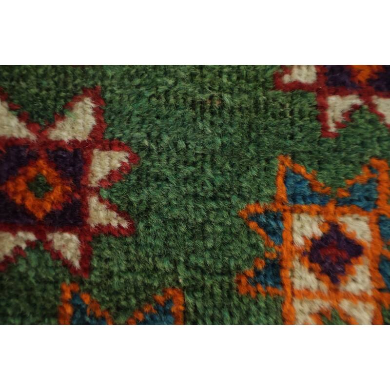 Hand Knotted Oriental 100% Wool Carpet Traditional Tribal Red Shiraz Area Rug - 8' 1'' X 5' 2''