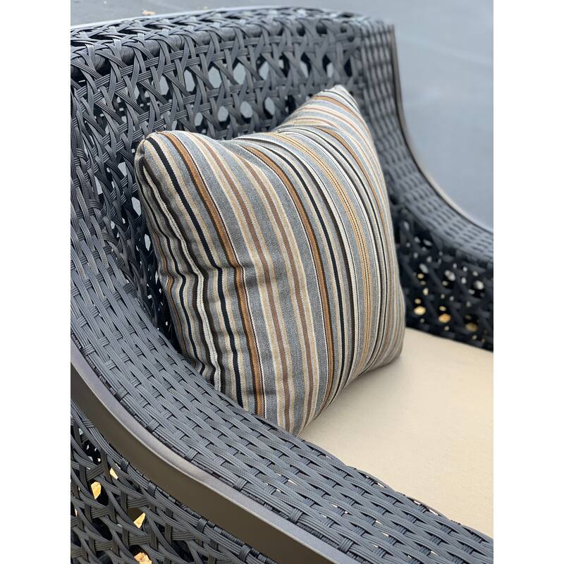 Monterey Patio Dining Chair with Accent Pillow - N/A