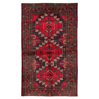 Teimani Red Rug 3'9" x 6'4" - 3'9 x 6'4