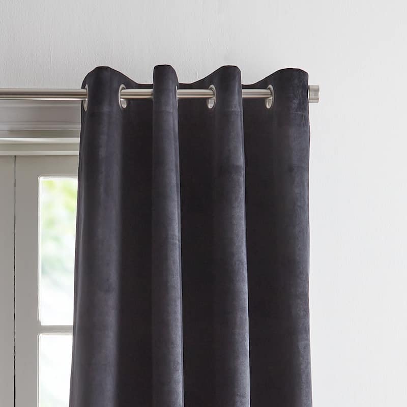 KARL LAGERFELD PARIS Velvet Curtain Panel Pair