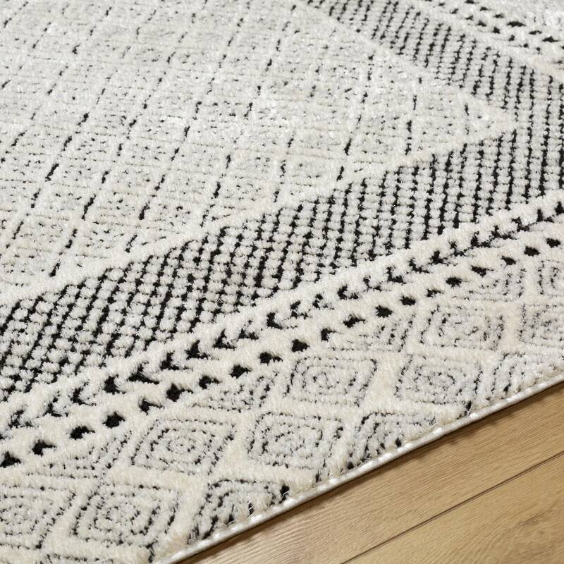 Livabliss Freud Bohemian Bordered Area Rug