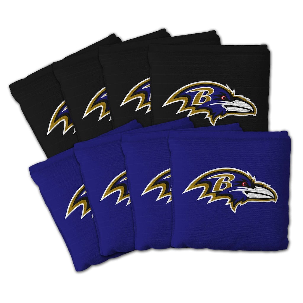 Baltimore Ravens NFL Dual Sided Pro Stop & Slide Cornhole Bags