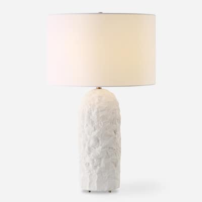 Uttermost Vieste White Table Lamp - 27.5" H X 17" W X 17" D
