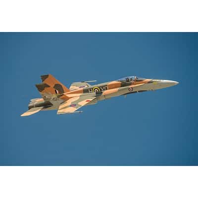 CF-18 Airplane in Flight Photography by Wayne Collamore Art Poster - Print On Demand