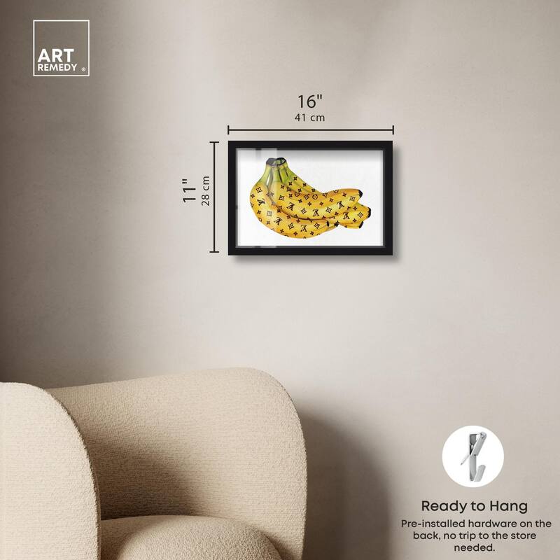 Fashion Bananas III Shadowbox by Art Remedy