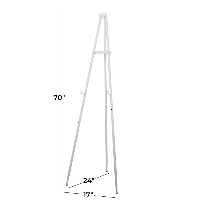Metal Extra Large Adjustable 3 Tier Display Easel with Foldable Stand - Black or White - Roche River Decor
