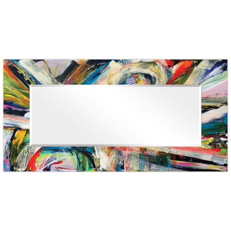 Abstract Rectangular Beveled Wall Mirror, Leaner,Large Mirror, Bathroom Mirror,Cheval Mirror,Ready to Hang