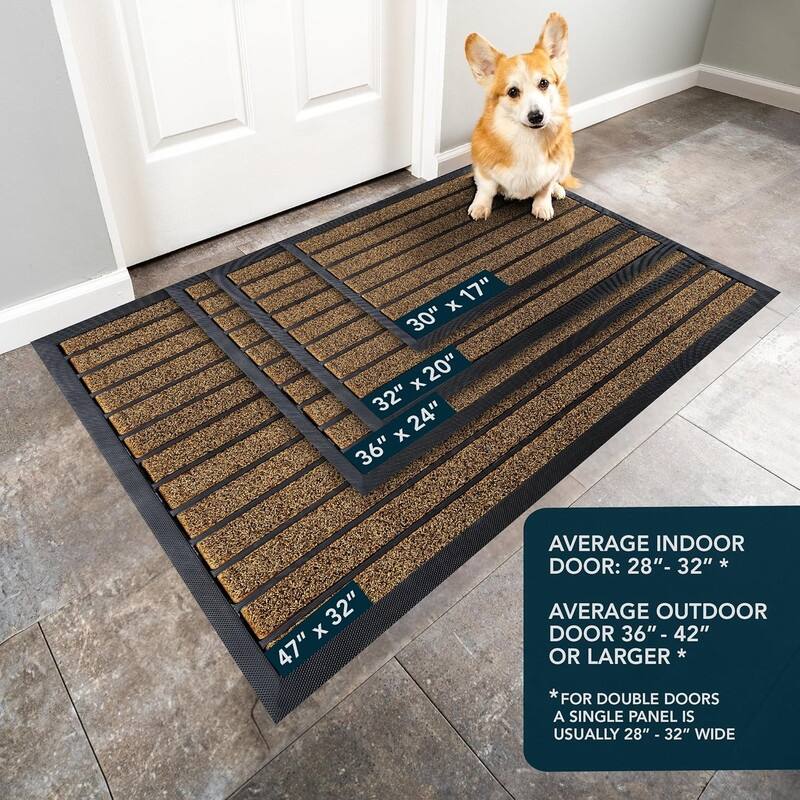 Dirt Trapping Outdoor Welcome Mats - Non-Slip