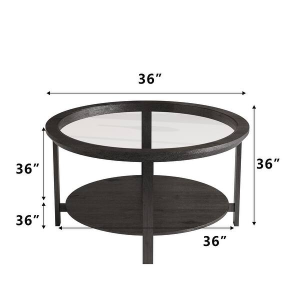 Modern Coffee Table with Storage Shelf - Bed Bath & Beyond - 36516356